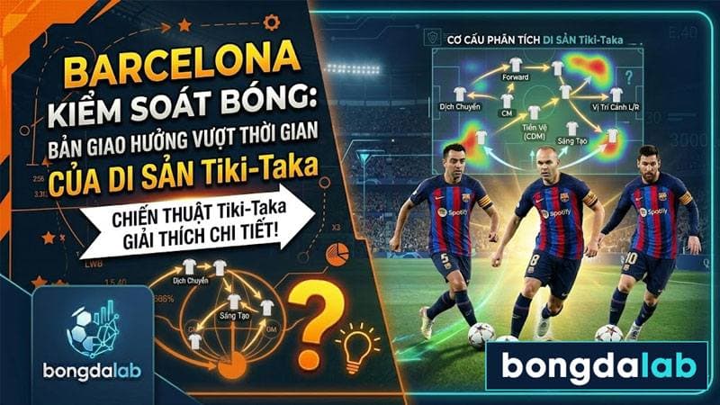 Barcelona kiểm soát bóng - di sản Tiki-taka vượt thời gian