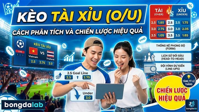 Kèo Tài Xỉu (O/U): Cách Phân Tích và Chiến Lược Hiệu Quả