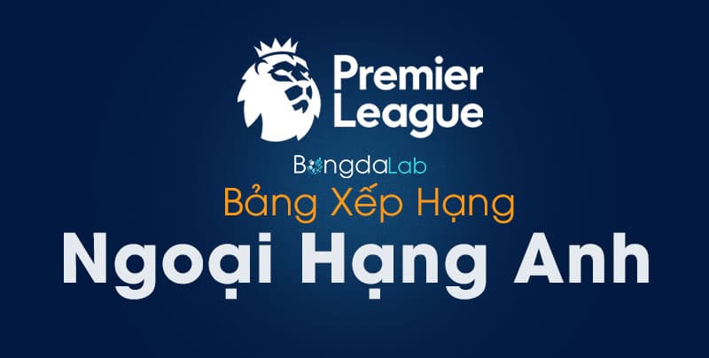 Bảng xếp hạng Ngoại hạng Anh 2025/2026 mới nhất: Arsenal Vô Địch 